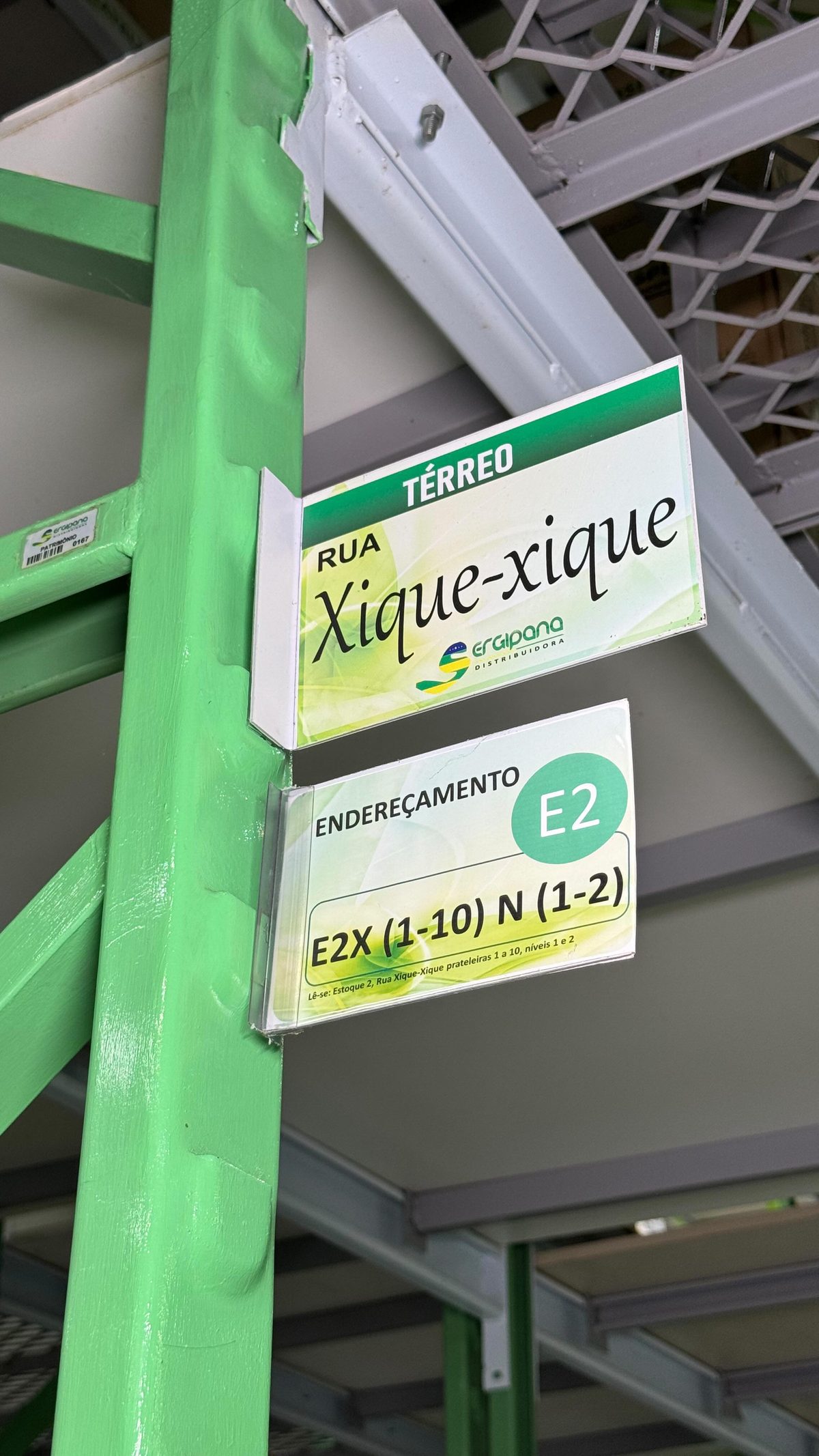 Estoque endereçado da Sergipana Distribuidora